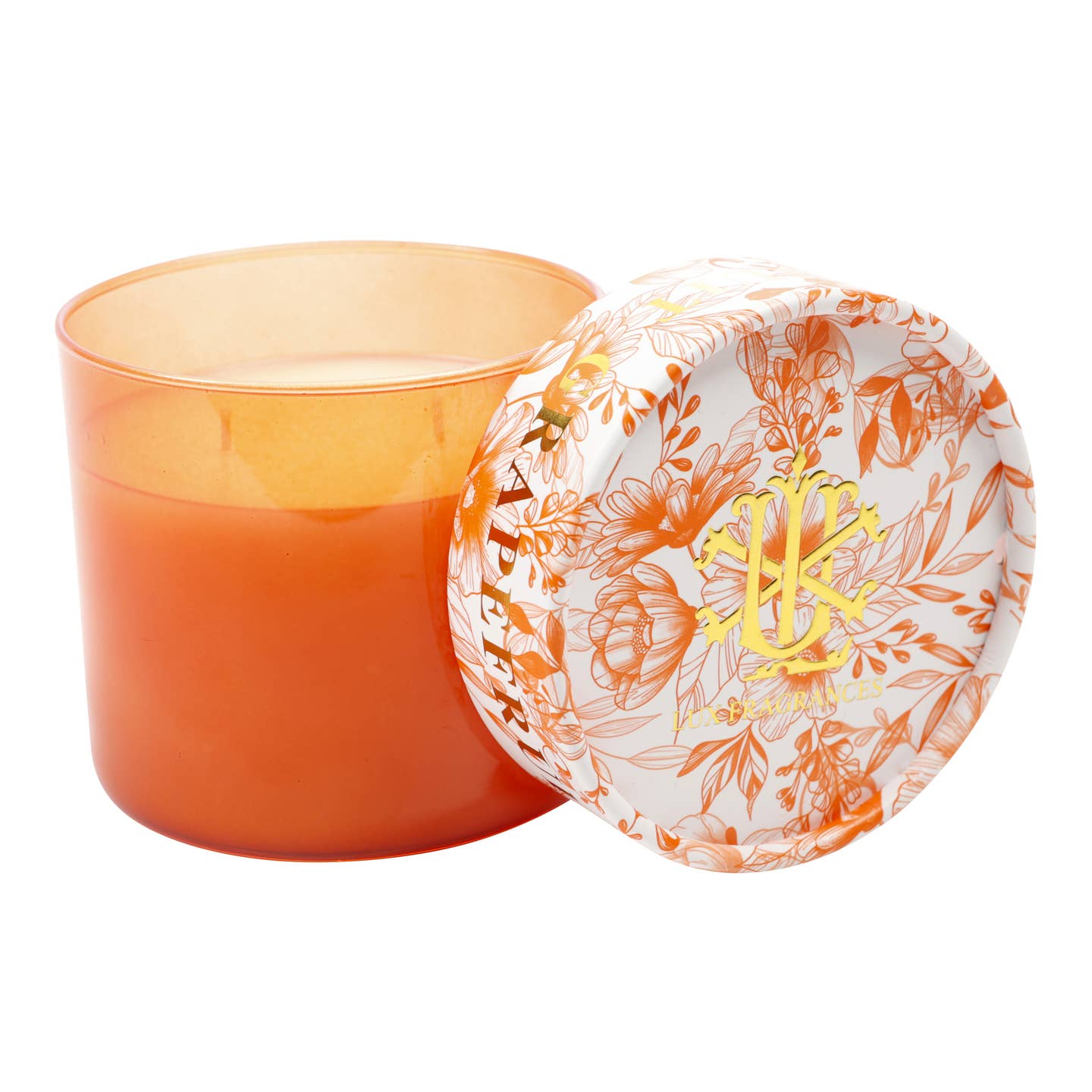 LUX Fragrances - 2 Wick Candle With Lid - Grapefruit