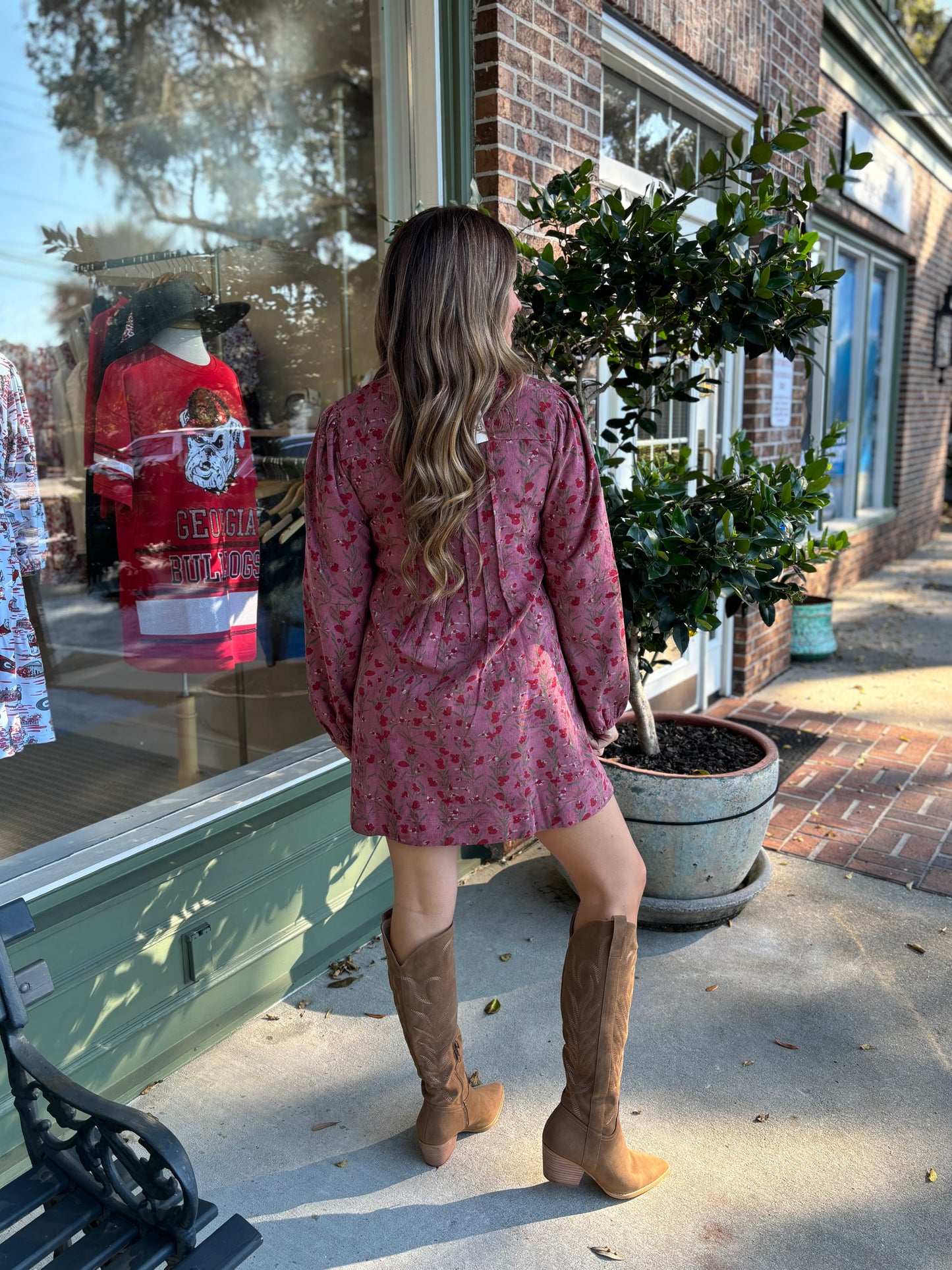 Corduroy in Color Dress