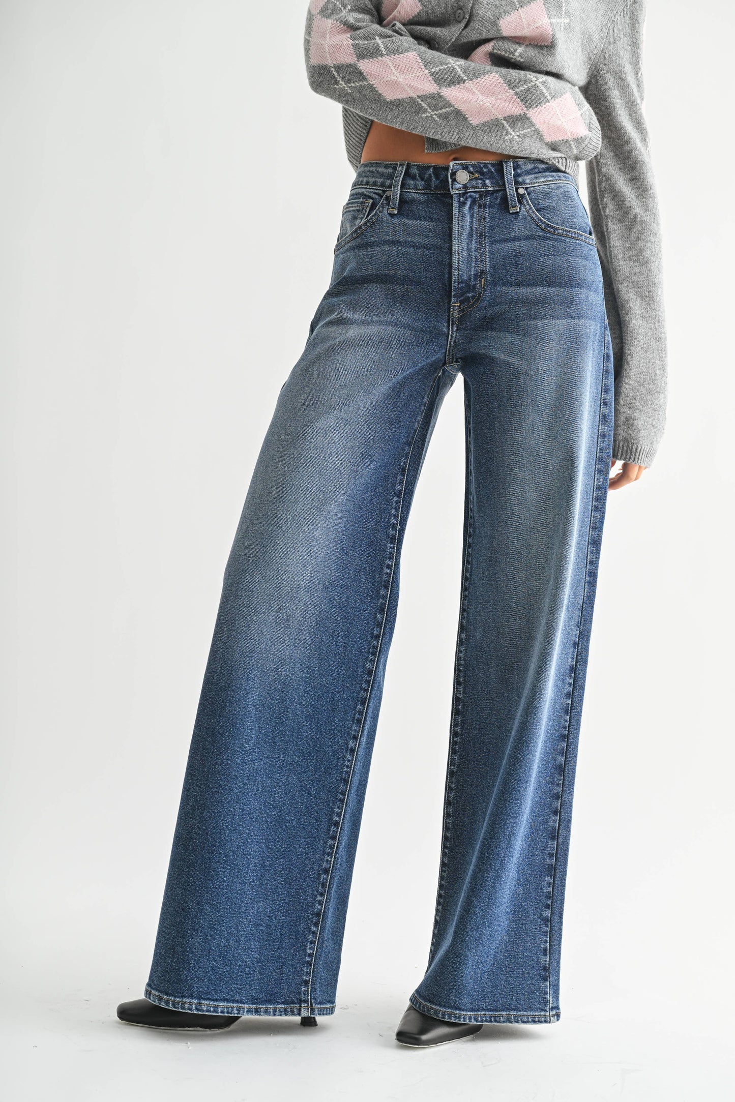 Ultra Wide Leg Denim Jeans