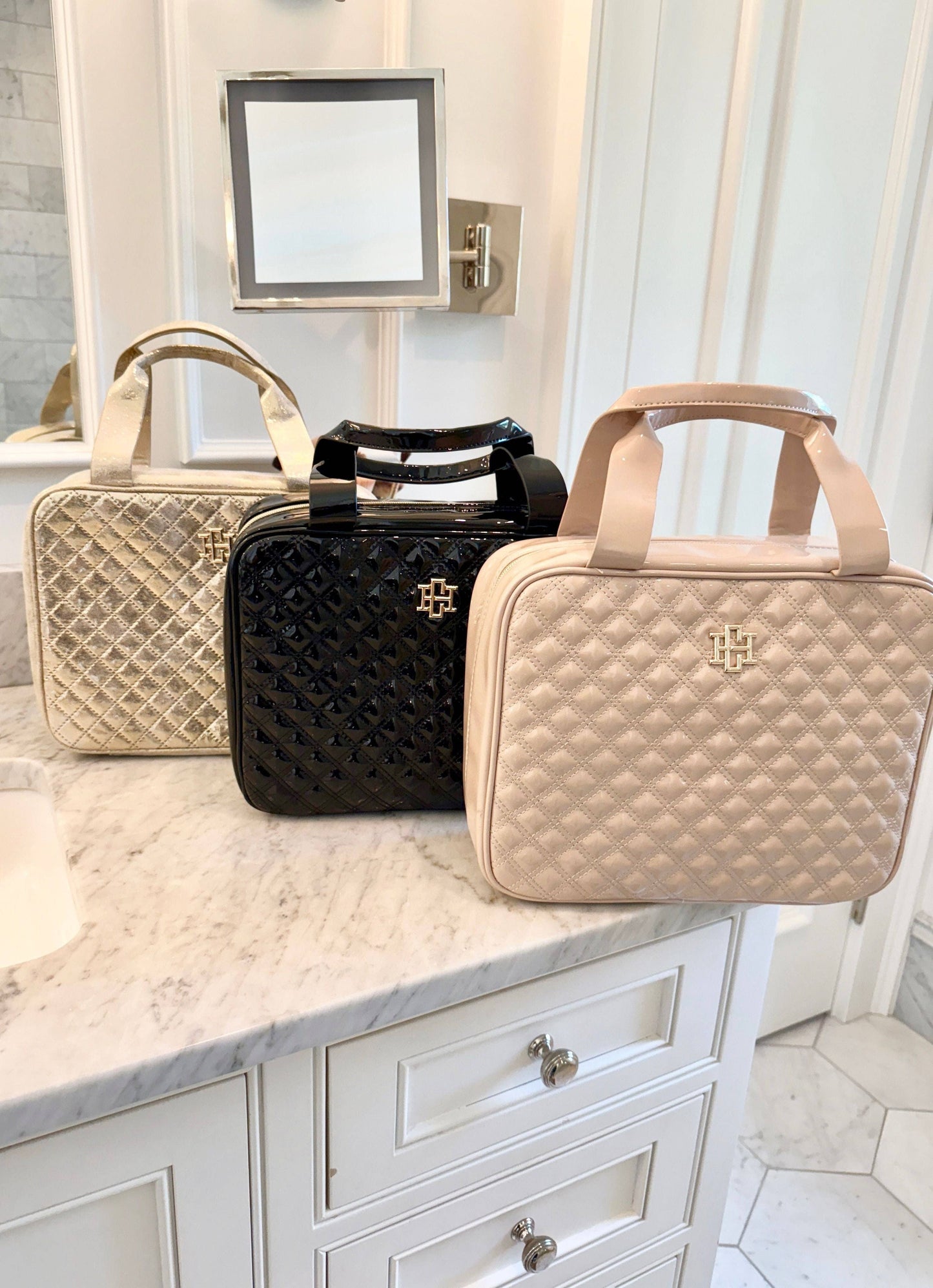 Punta Cana Large Case Black Patent