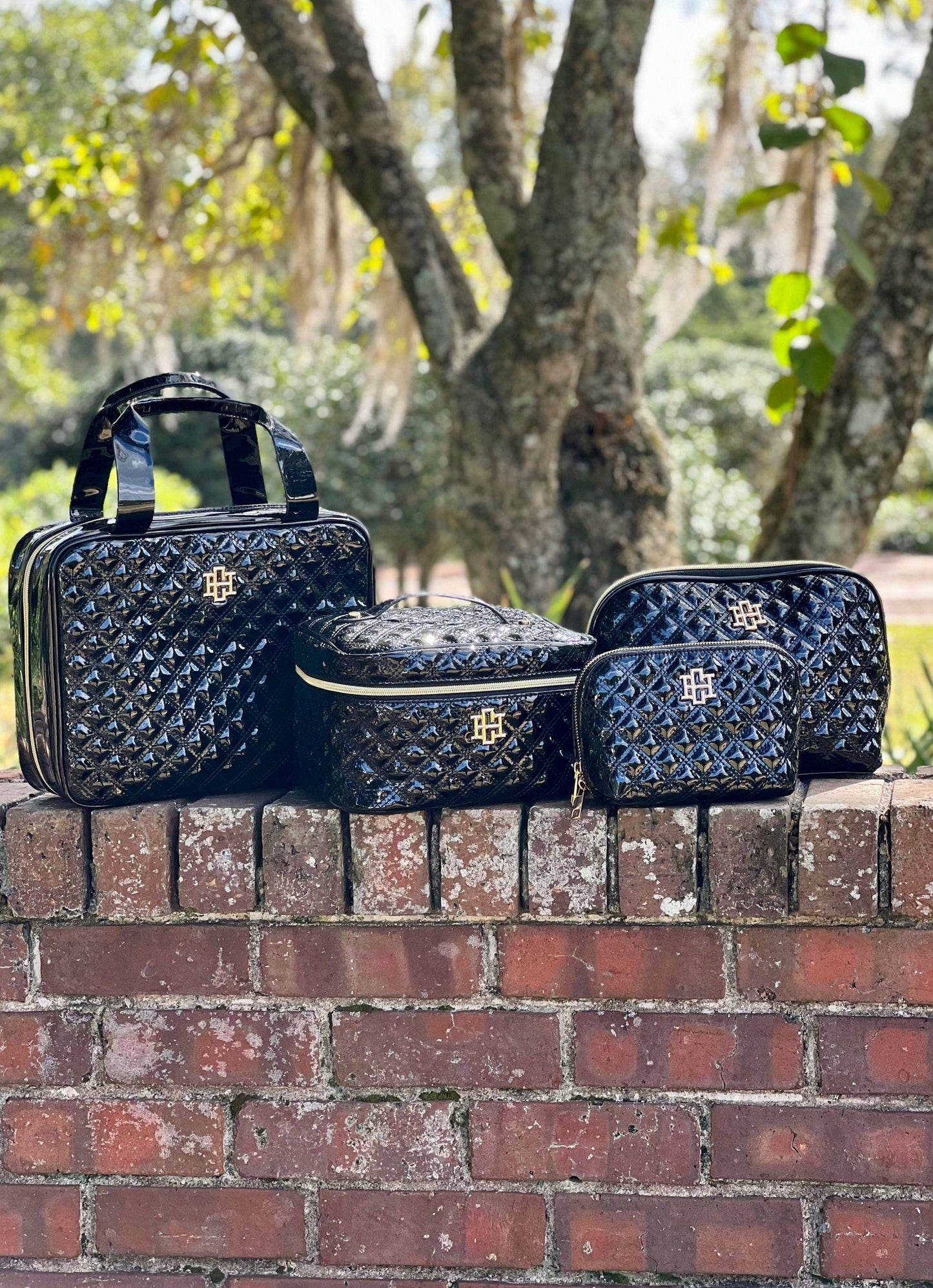 Punta Cana Large Case Black Patent