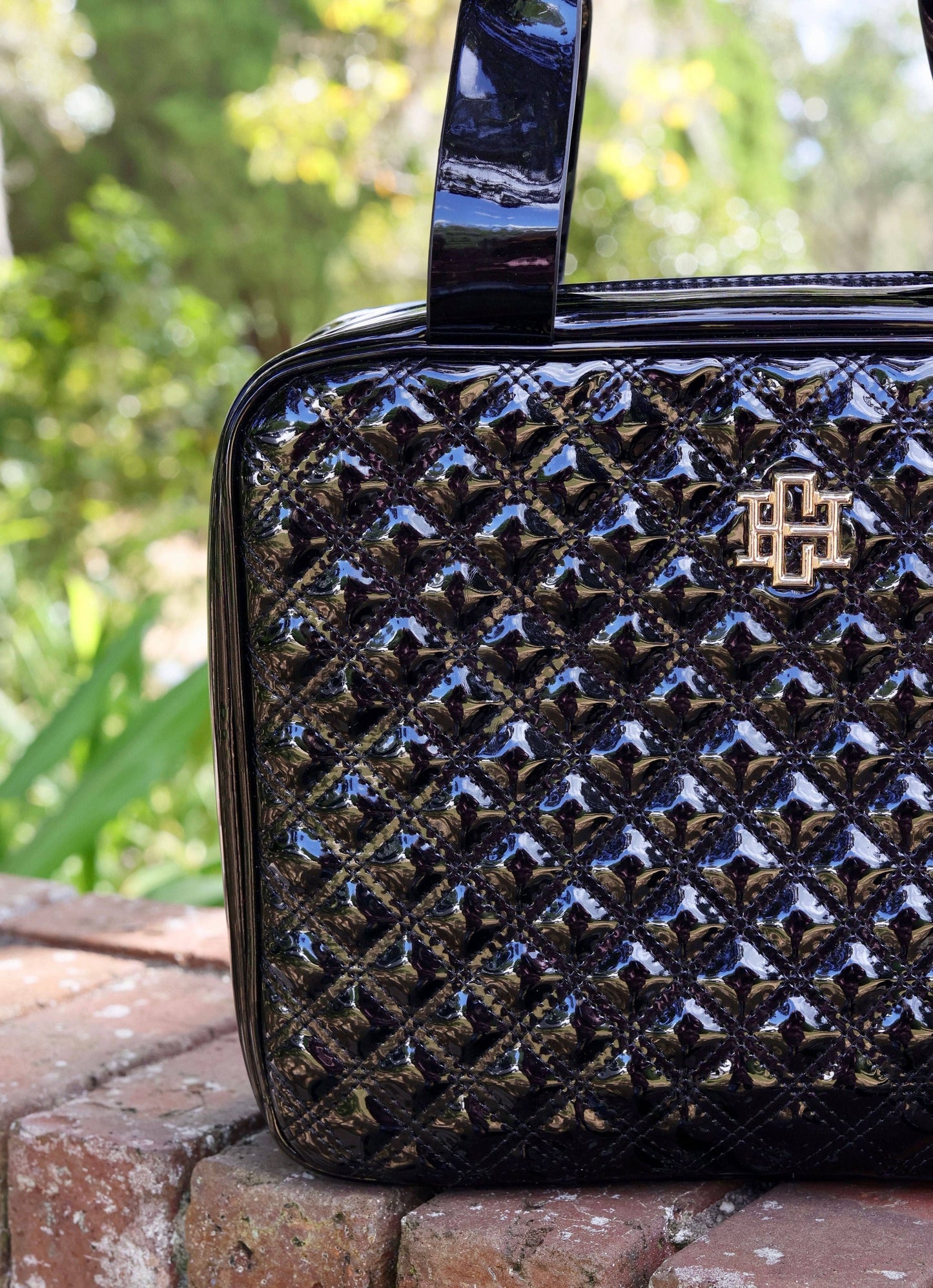 Punta Cana Large Case Black Patent