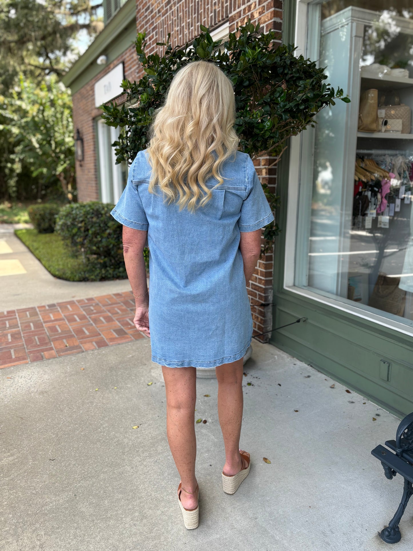 Front Row Dress - Denim