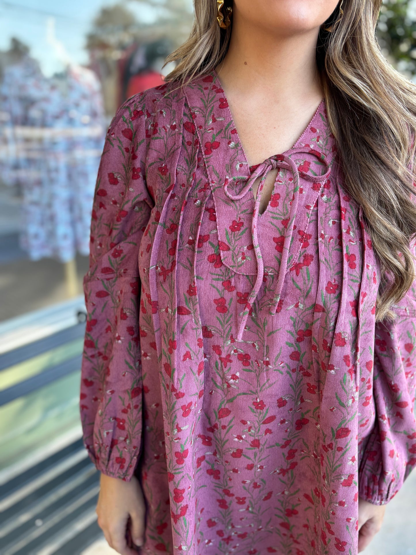 Corduroy in Color Dress