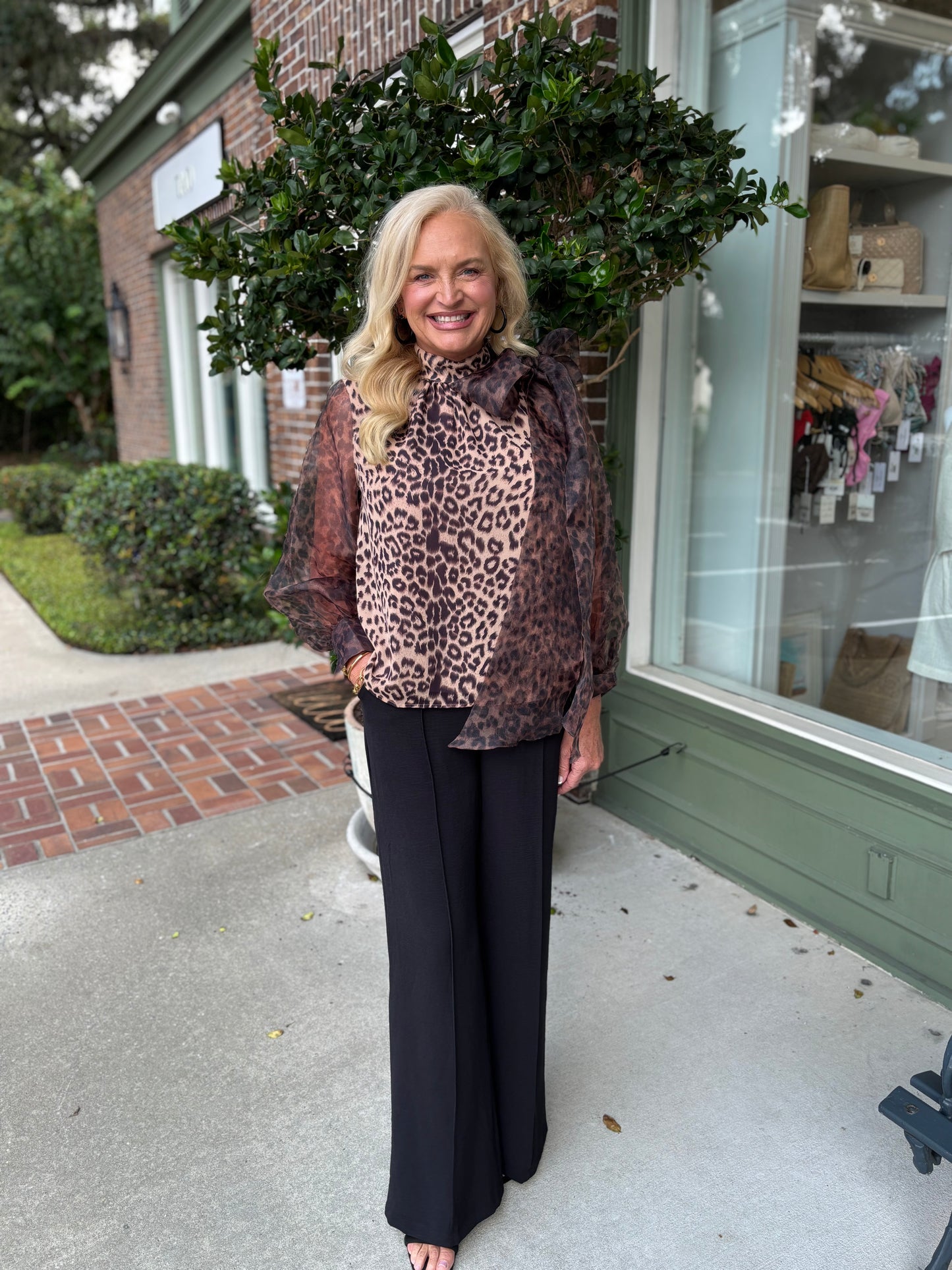 Allie Top - Animal Print