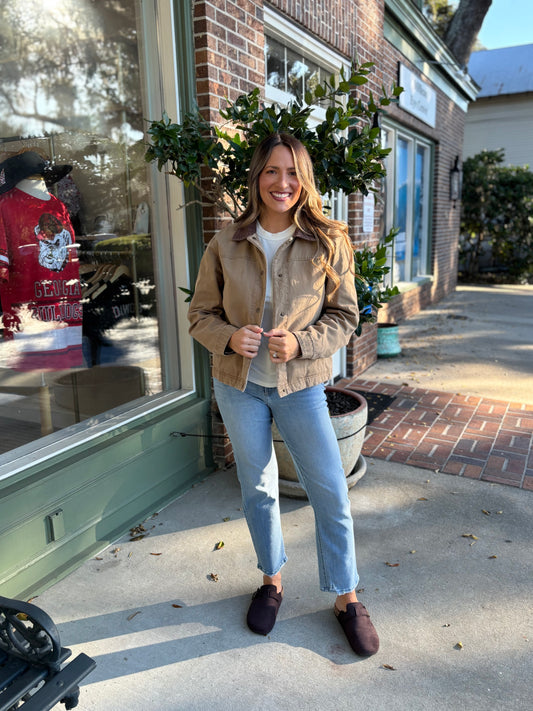 Classic Accent Jacket - Taupe