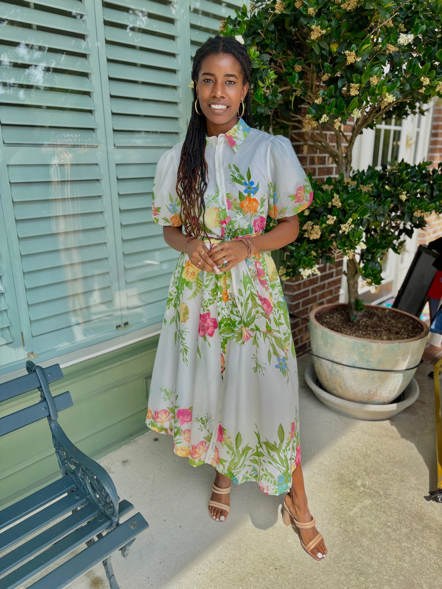 Field of Florals Dress - Ivory
