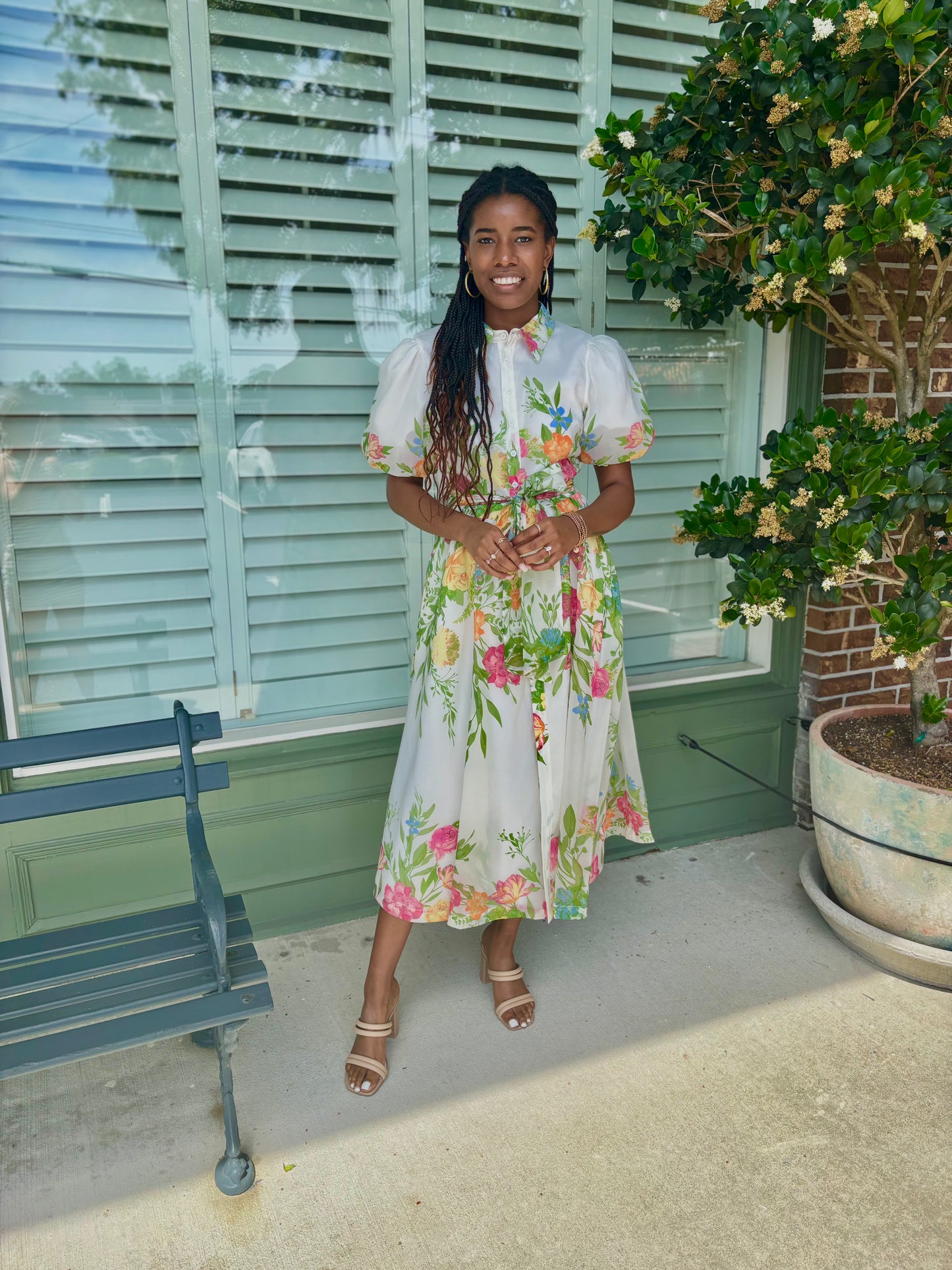 Field of Florals Dress - Ivory