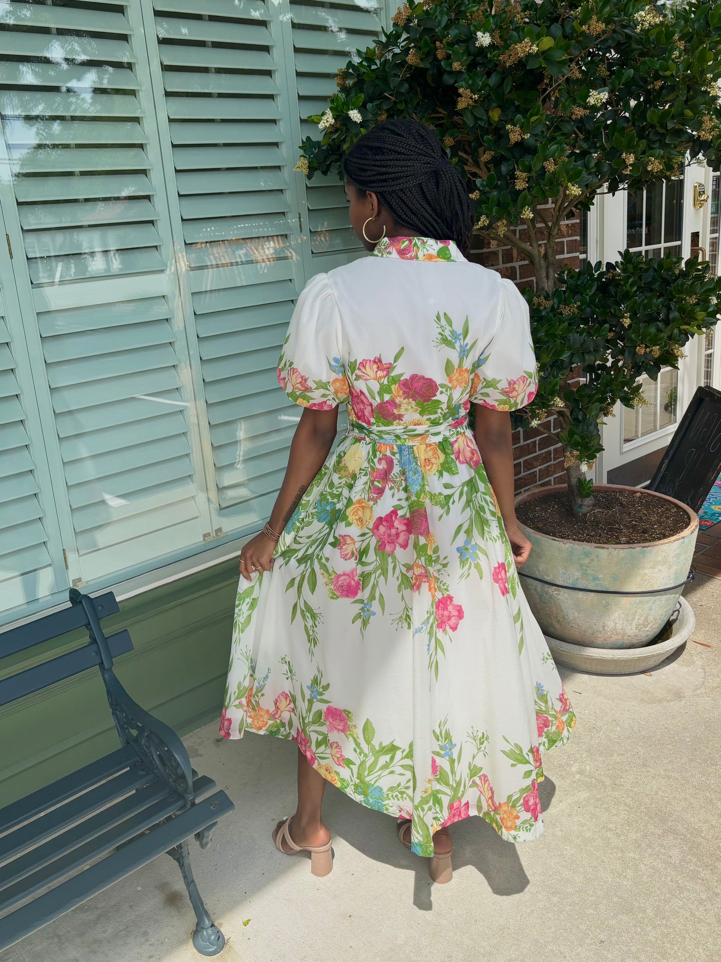 Field of Florals Dress - Ivory