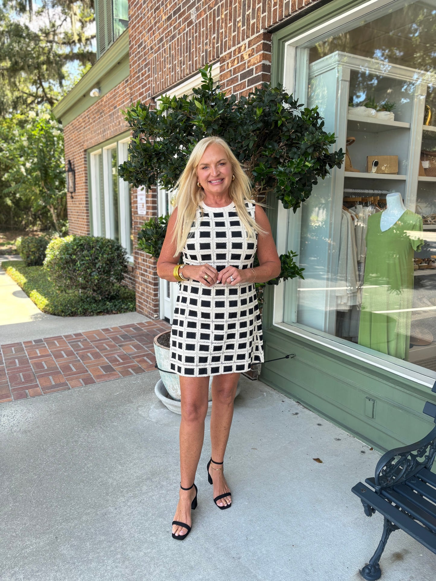 Vacay To The Cape Dress - Black & Natural