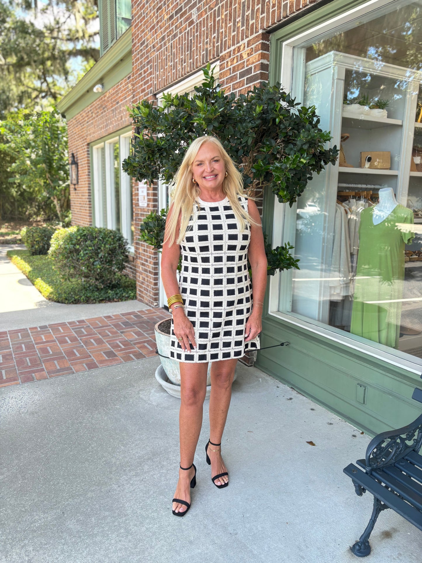 Vacay To The Cape Dress - Black & Natural