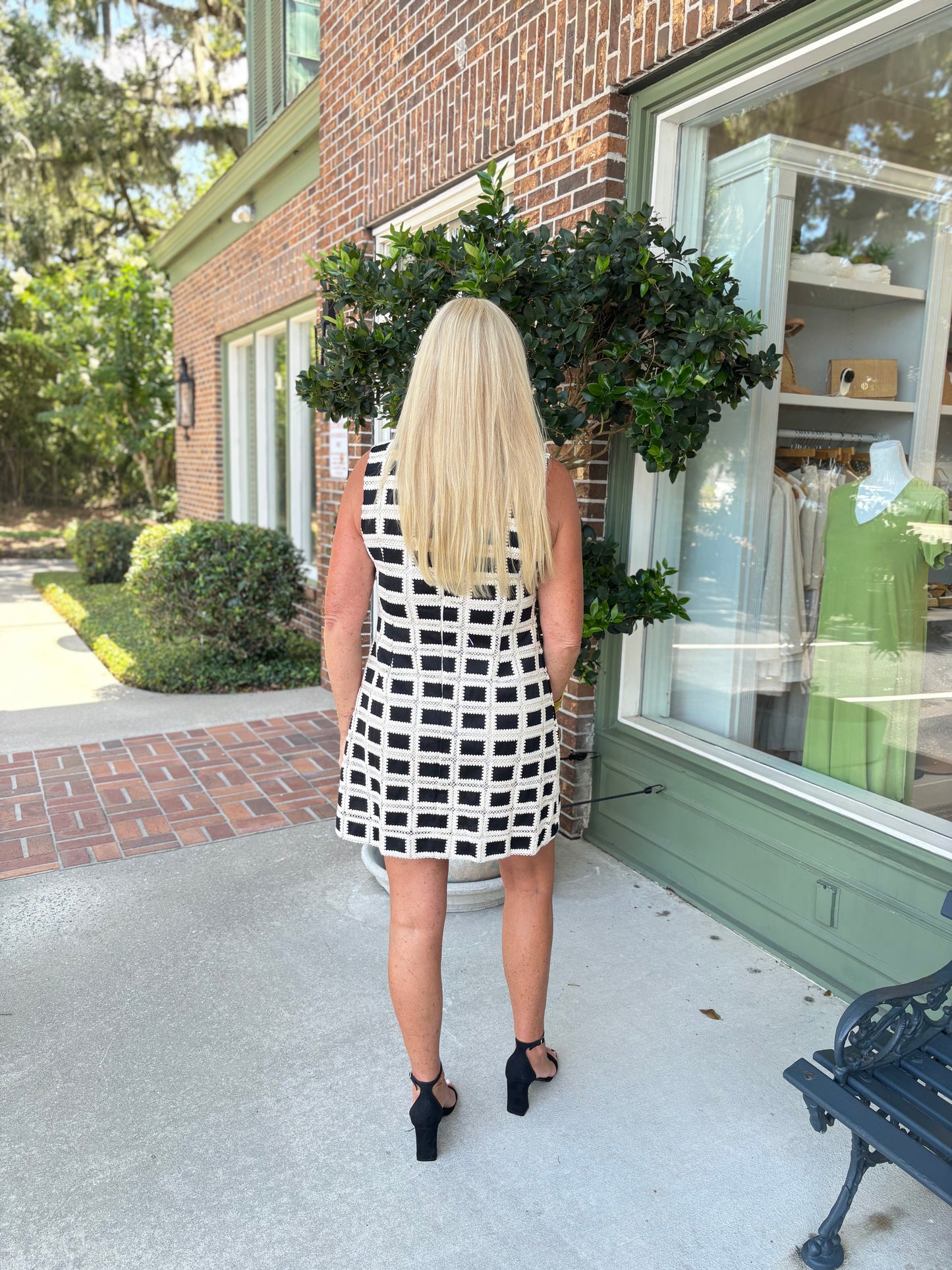 Vacay To The Cape Dress - Black & Natural
