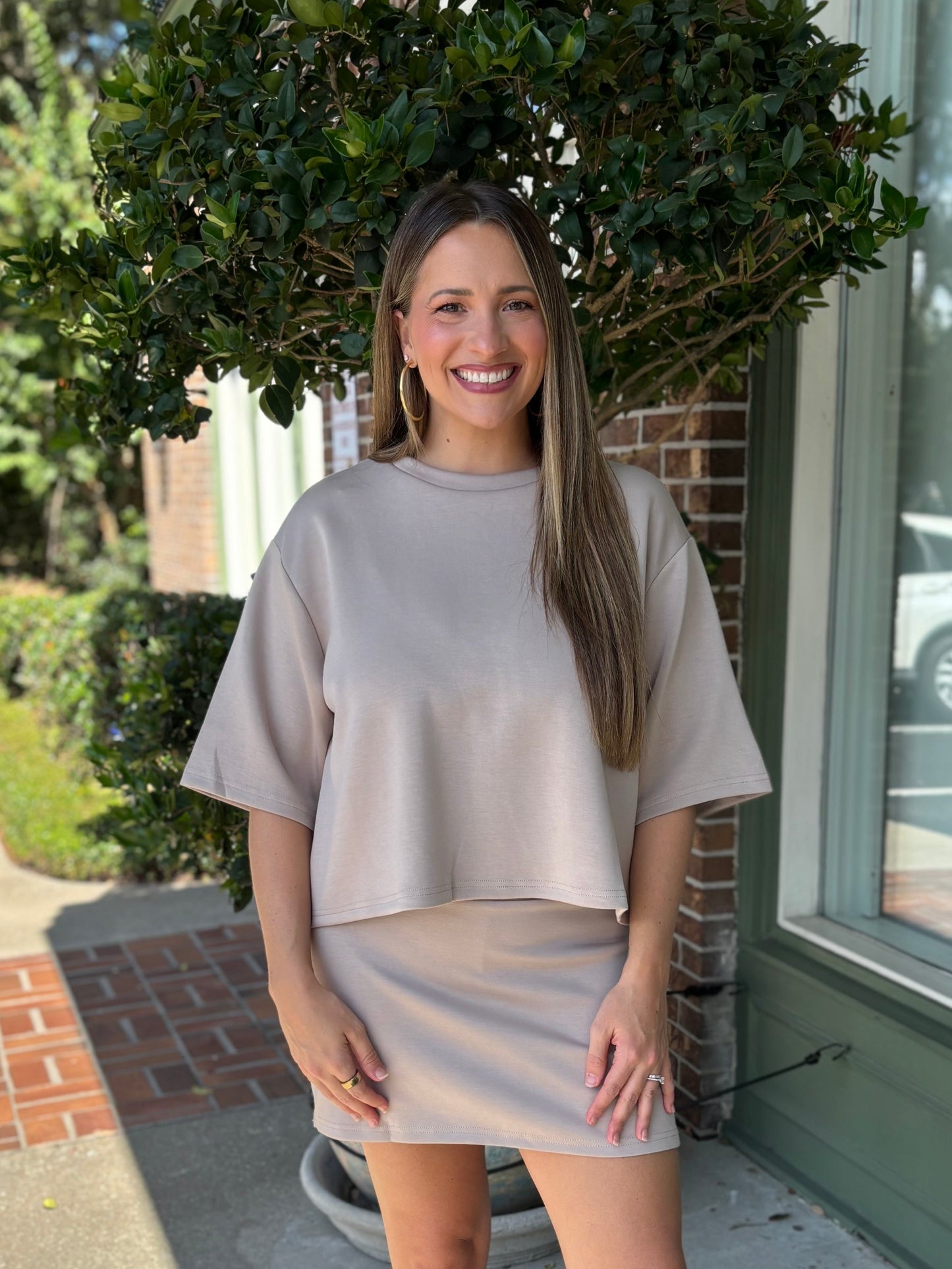 Butter Skort - Taupe