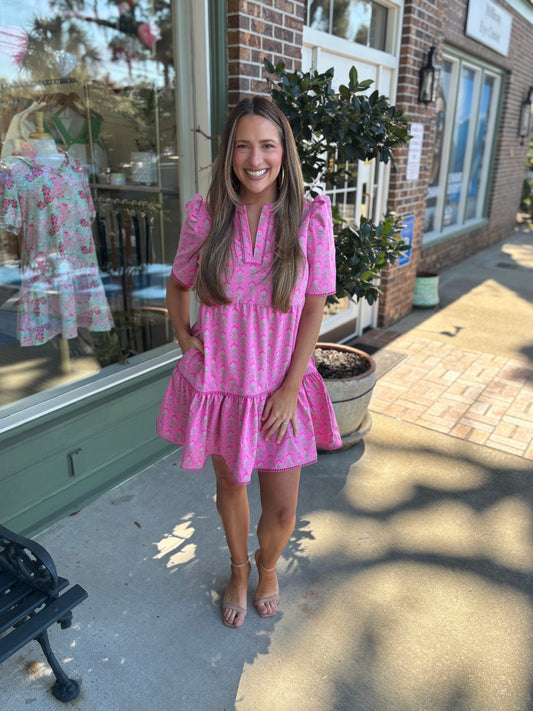 mary square deco lillies adelyn dress kj clothier