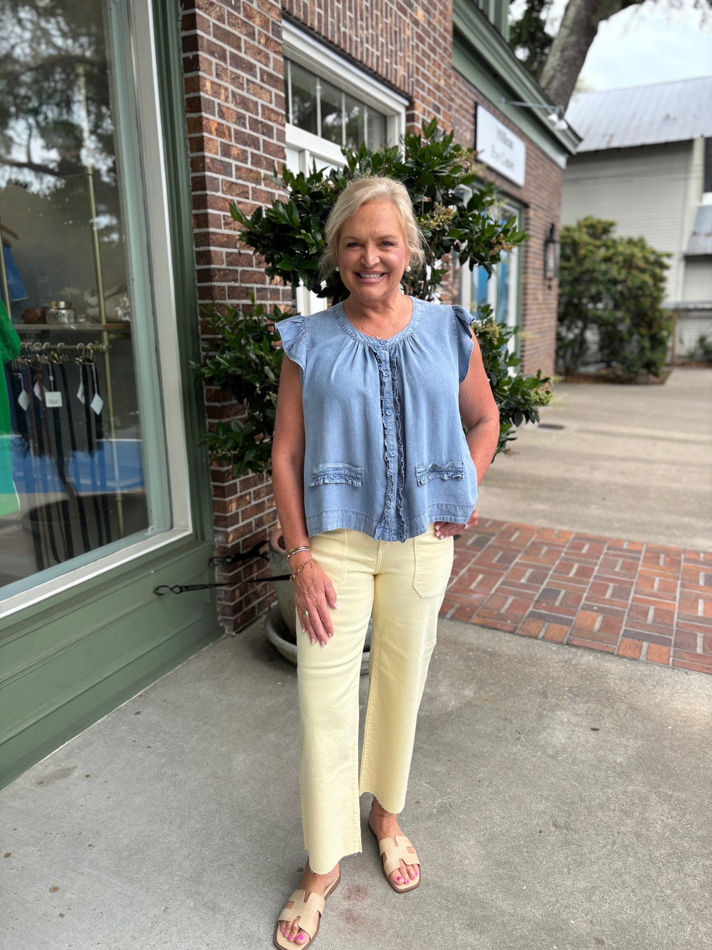 Blissful Blouse - Denim