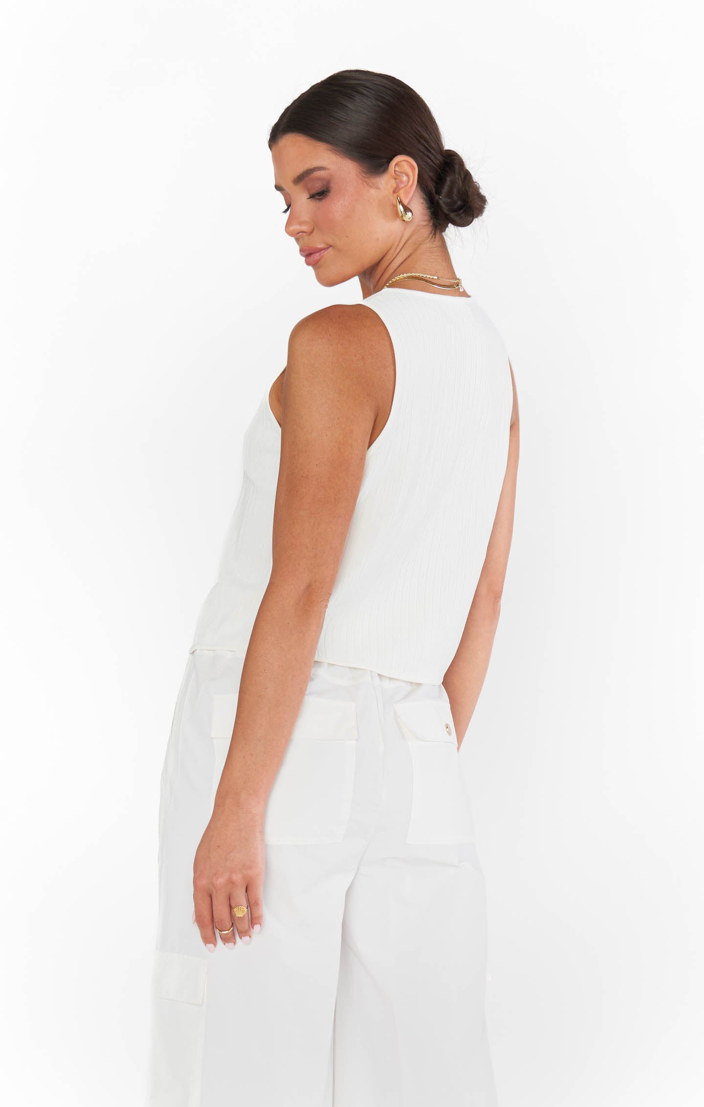 Show Me Your MuMu - Time Out Top - White Rib Knit