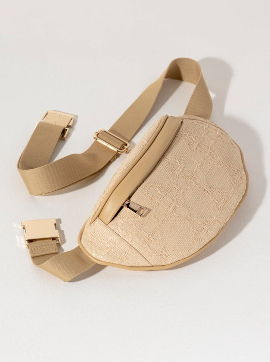 Adrienne Belt Bag - Straw - KJ Clothier
