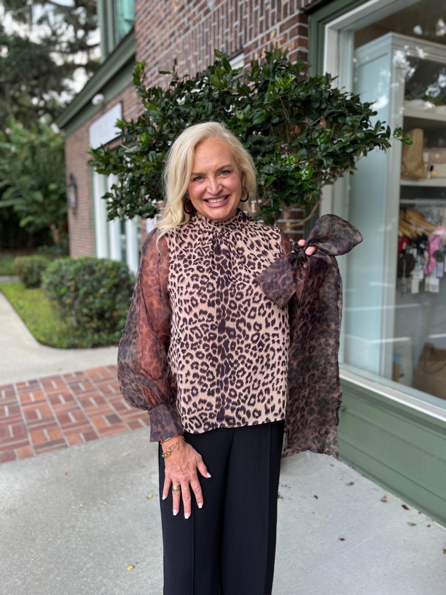 Allie Top - Animal Print - KJ Clothier