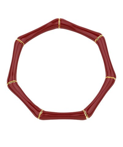 Bamboo Bangle - Red - KJ Clothier
