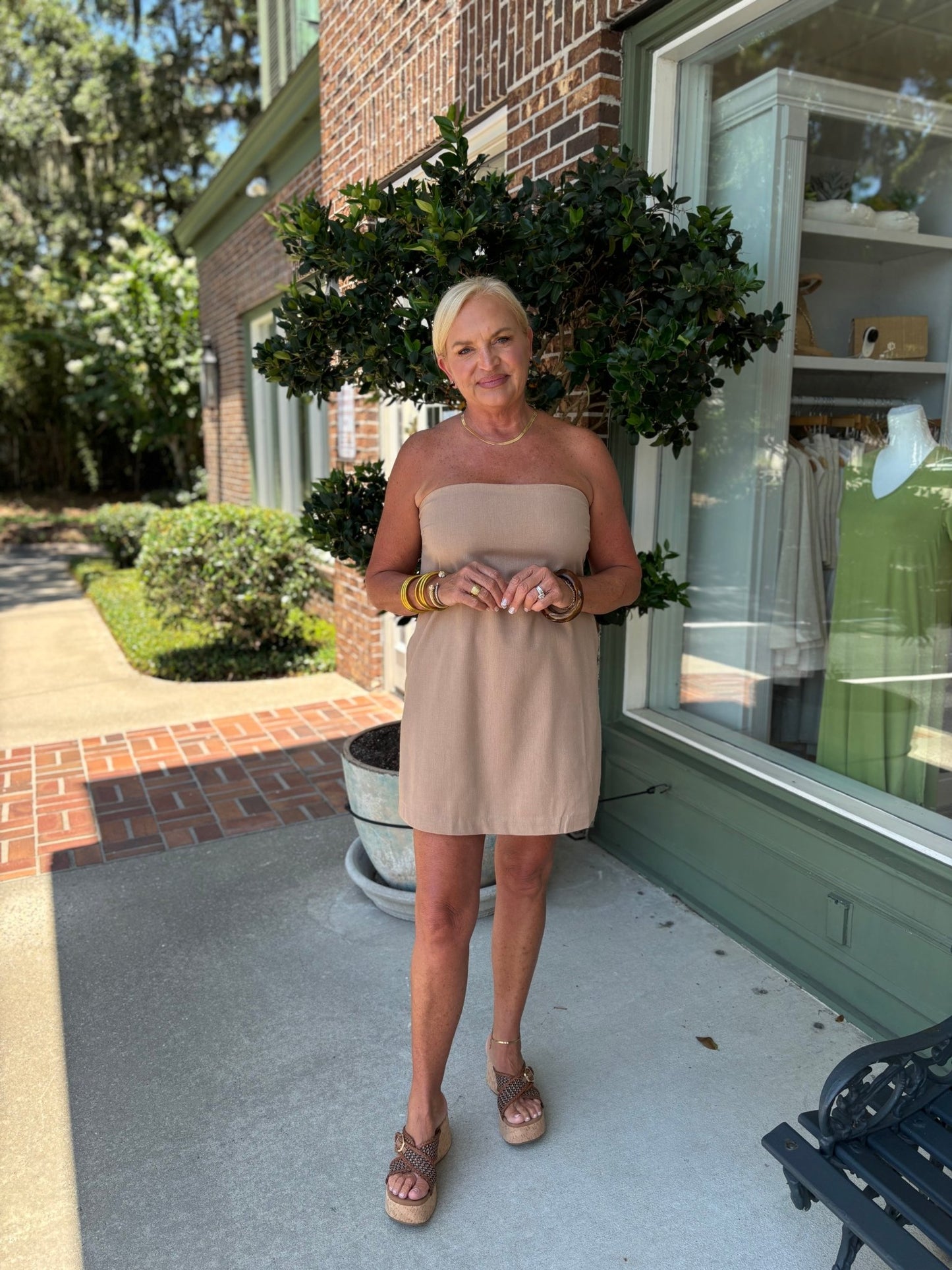 Bermuda Dress - Dark Taupe - KJ Clothier