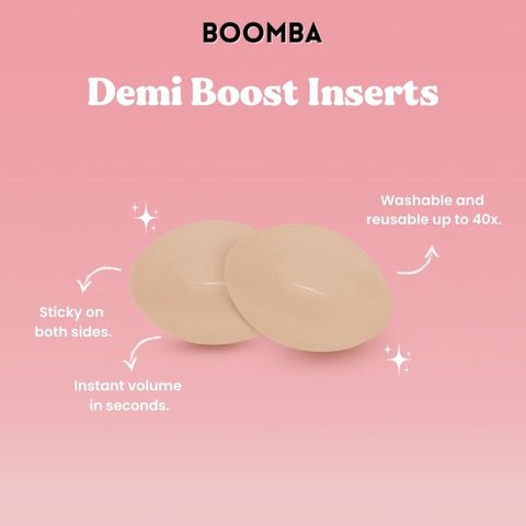 BOOMBA - Demi Boost Inserts - Beige - KJ Clothier