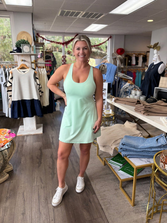 Butter Soft Active Dress - Mint - KJ Clothier