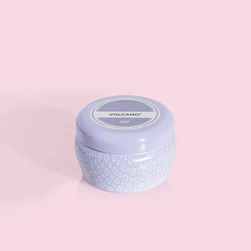 Capri Blue - Lavender Printed Mini Tin, 3oz - Volcano - KJ Clothier