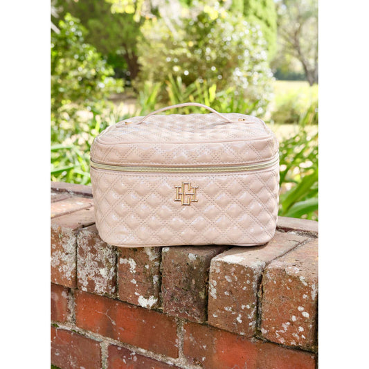 Caroline Hill - Hampton Train Case Nude Patent - KJ Clothier