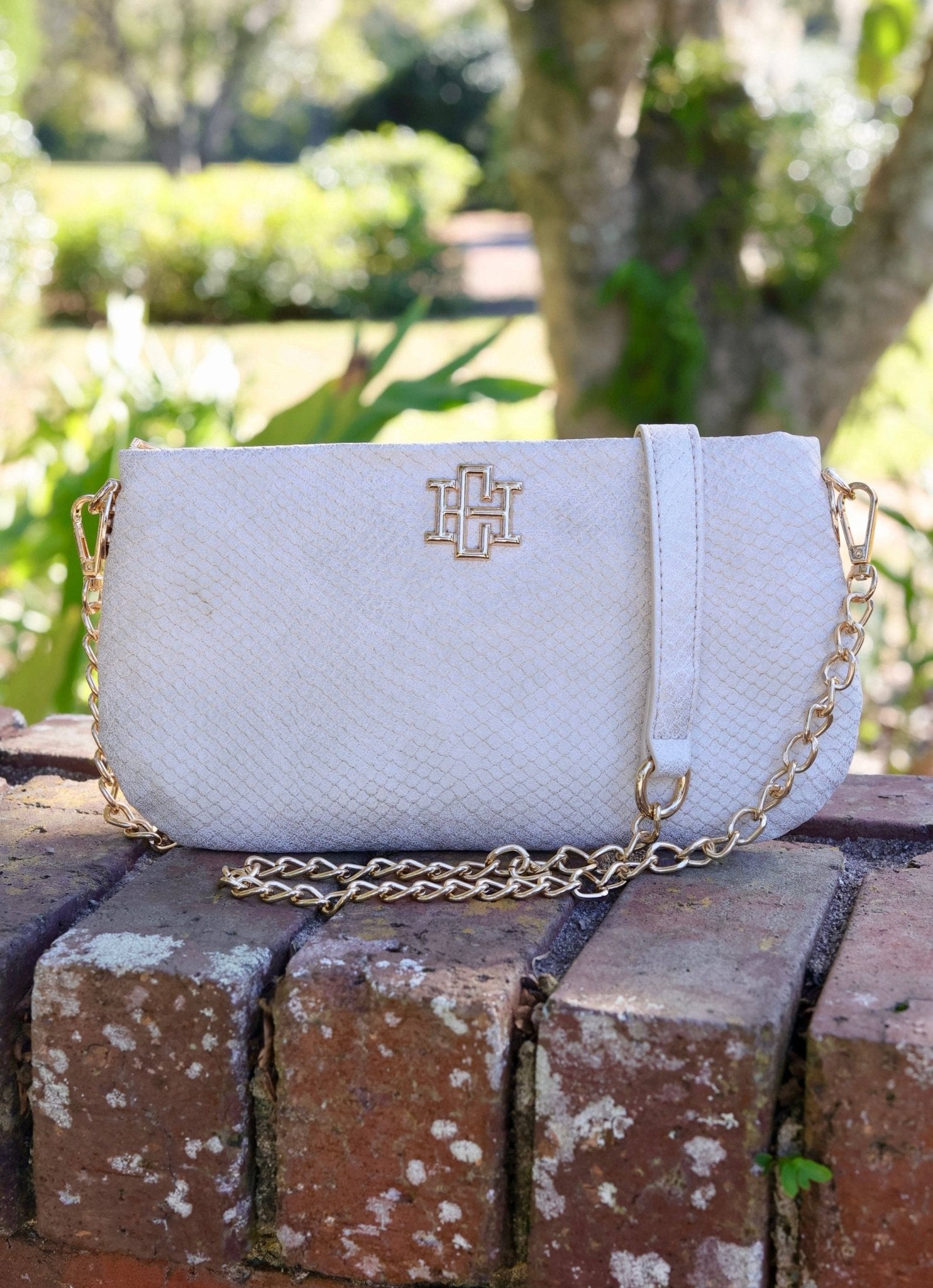 Caroline Hill - Livi Crossbody - Shimmer Champagne - KJ Clothier