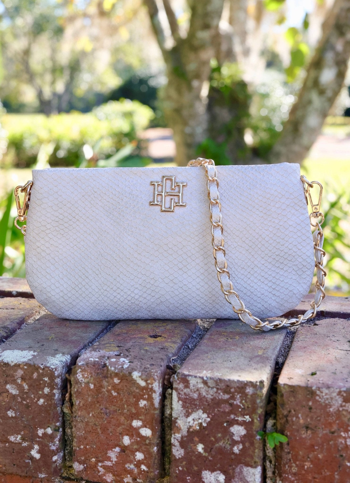 Caroline Hill - Livi Crossbody - Shimmer Champagne - KJ Clothier