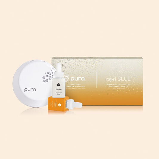 CB + Pura Smart Home Diffuser Kit, Pumpkin Dulce & Volcano - KJ Clothier
