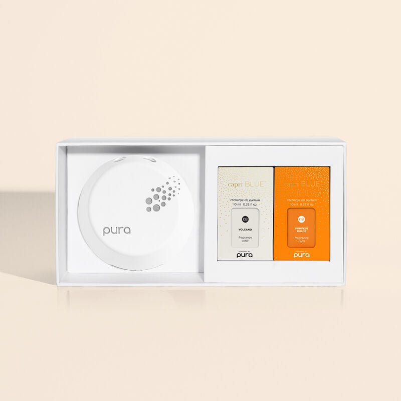 CB + Pura Smart Home Diffuser Kit, Pumpkin Dulce & Volcano - KJ Clothier