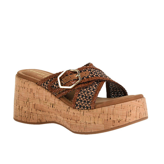 Chinese Laundry - Loulou Wedge Sandal - Brown Multi - KJ Clothier
