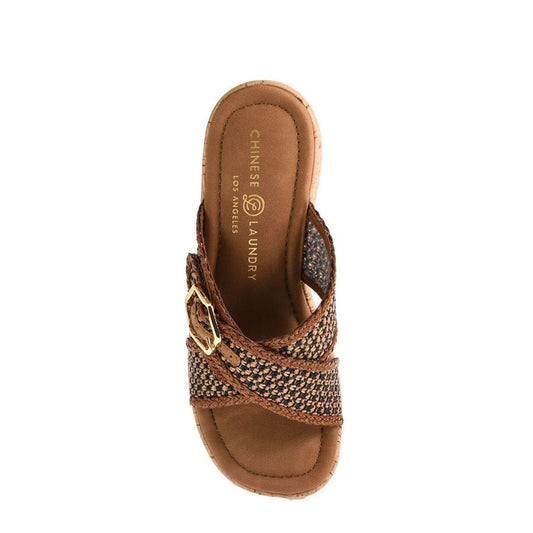 Chinese Laundry - Loulou Wedge Sandal - Brown Multi - KJ Clothier