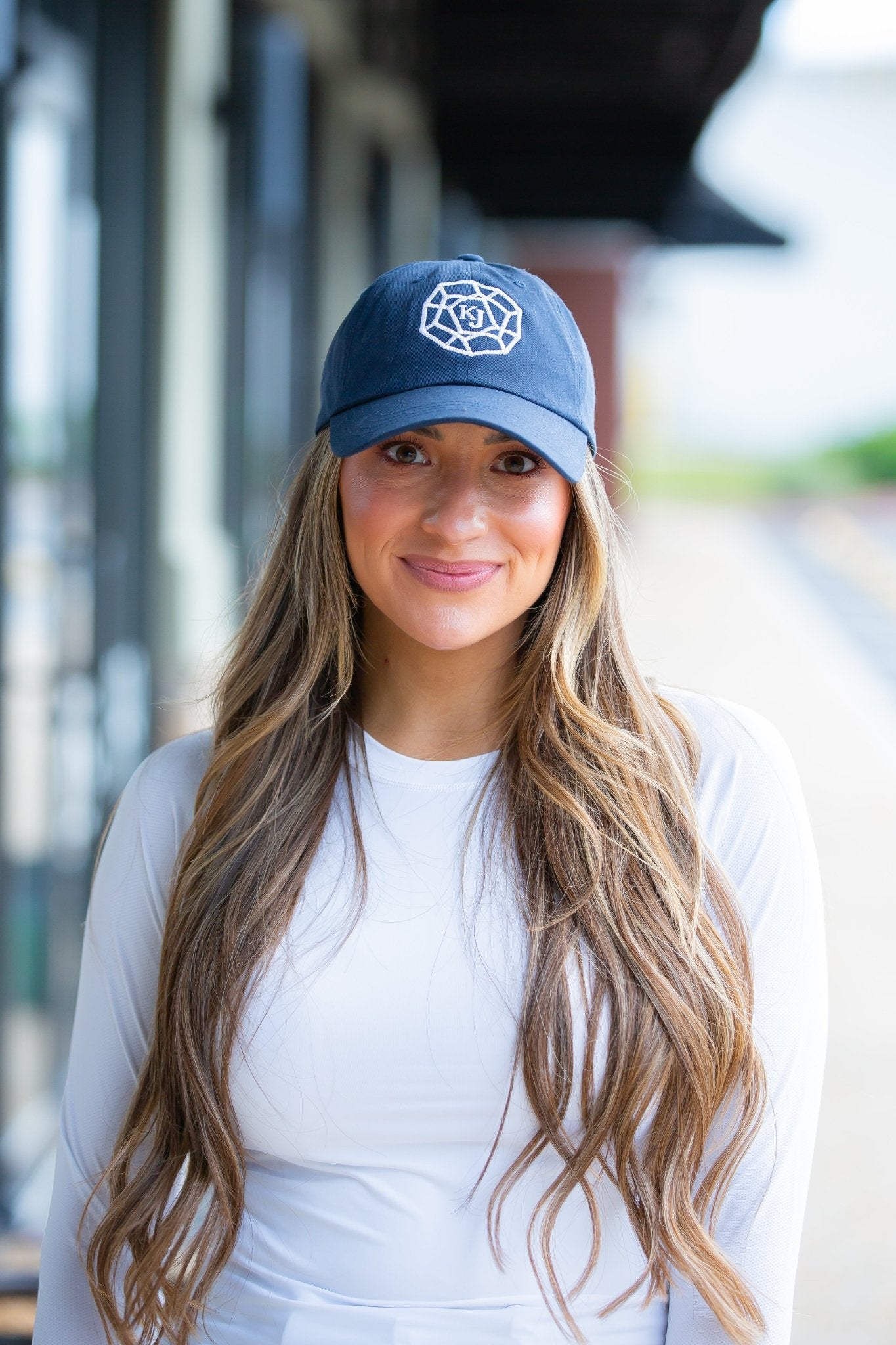 Classic Adjustable Hat - KJ Logo - Navy - KJ Clothier