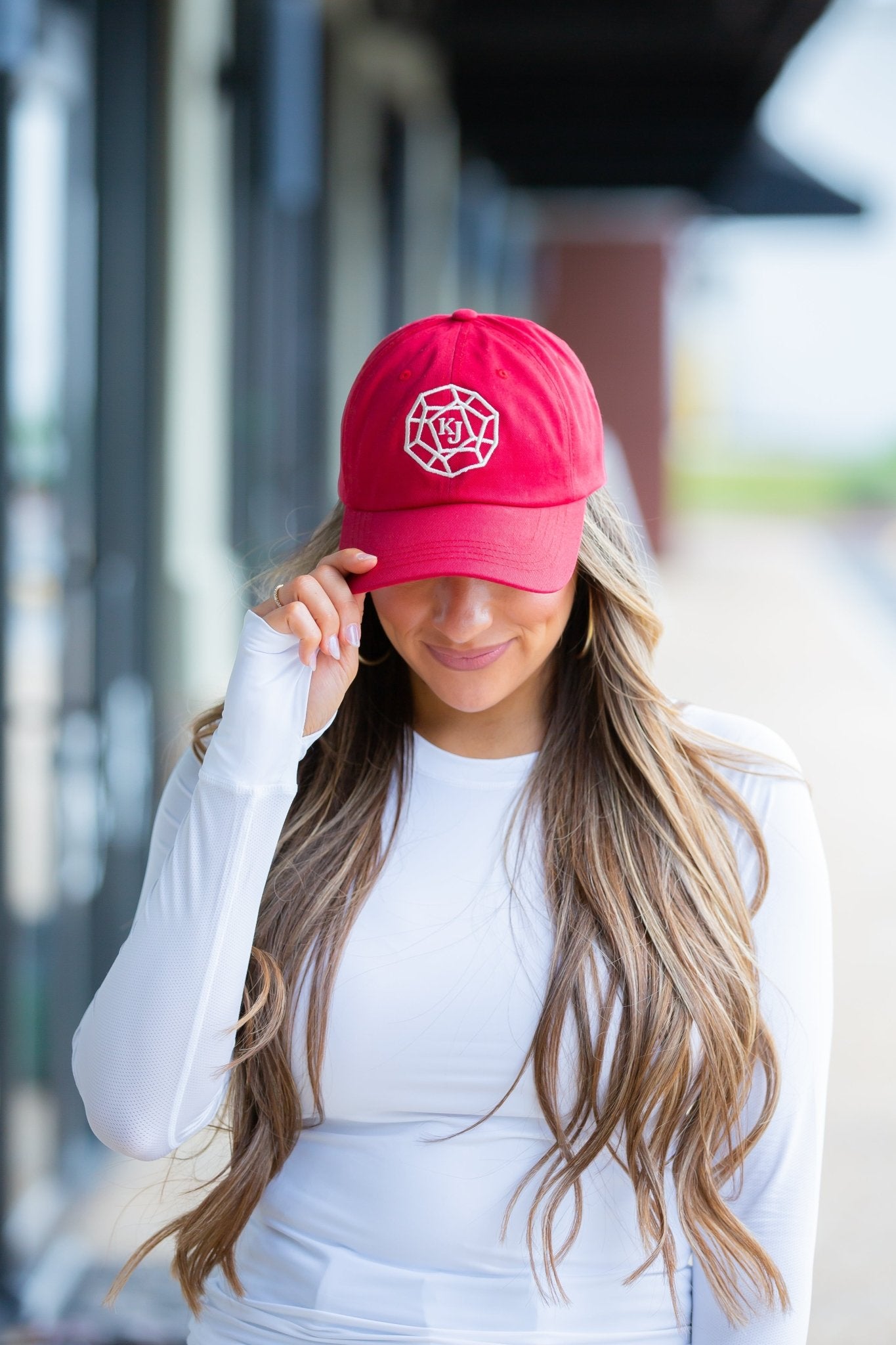 Classic Adjustable Hat - KJ Logo - Soft Red - KJ Clothier