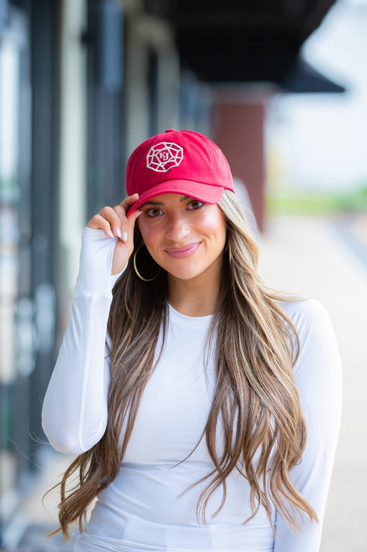 Classic Adjustable Hat - KJ Logo - Soft Red - KJ Clothier