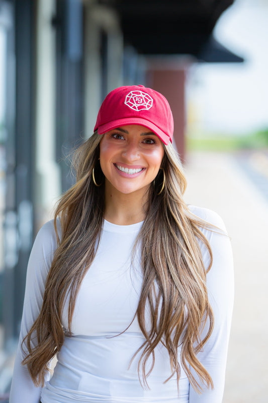 Classic Adjustable Hat - KJ Logo - Soft Red - KJ Clothier