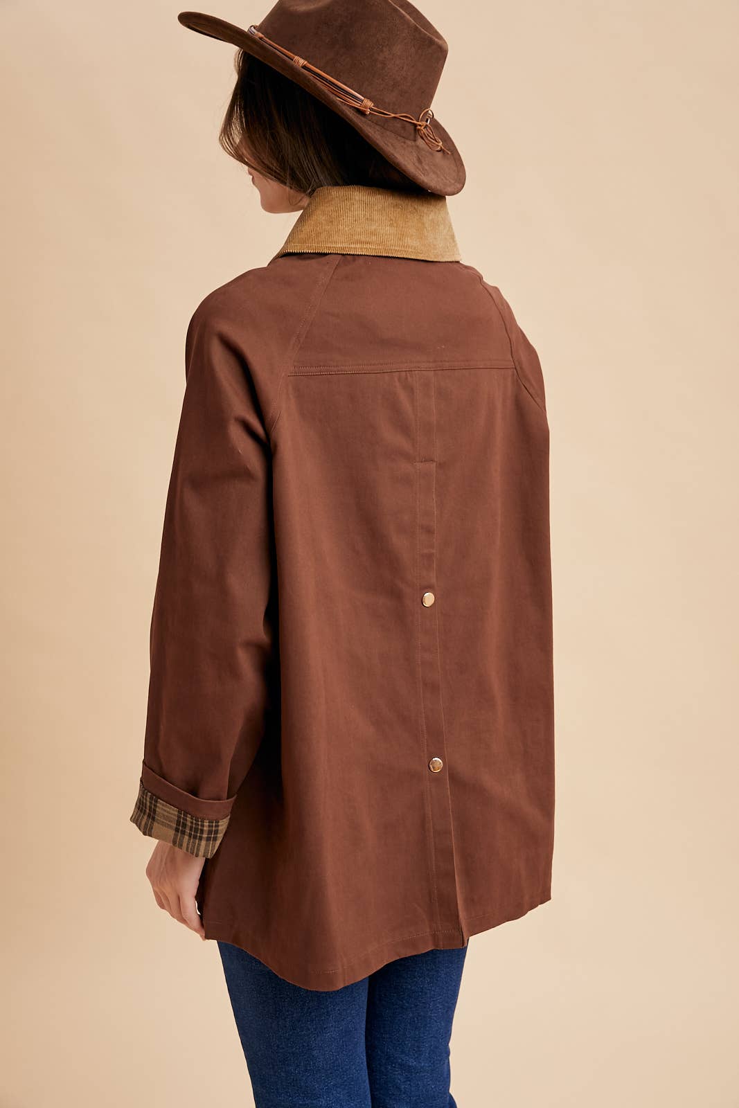 Cotton Barn Jacket - Mocha - KJ Clothier