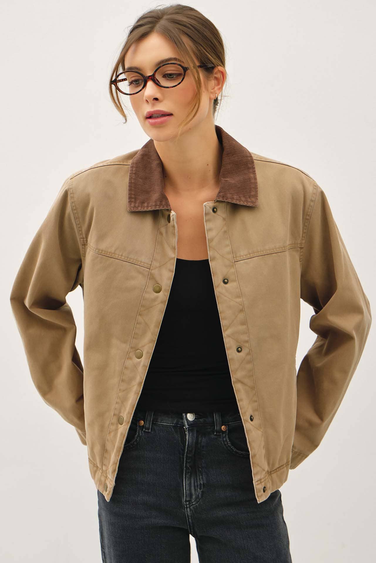 Classic Accent Jacket - Taupe