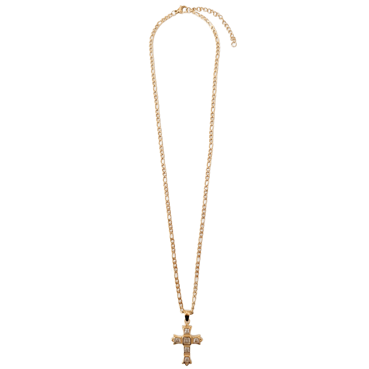 Ellie Vail - Maren Figaro Chain Cross Necklace - KJ Clothier
