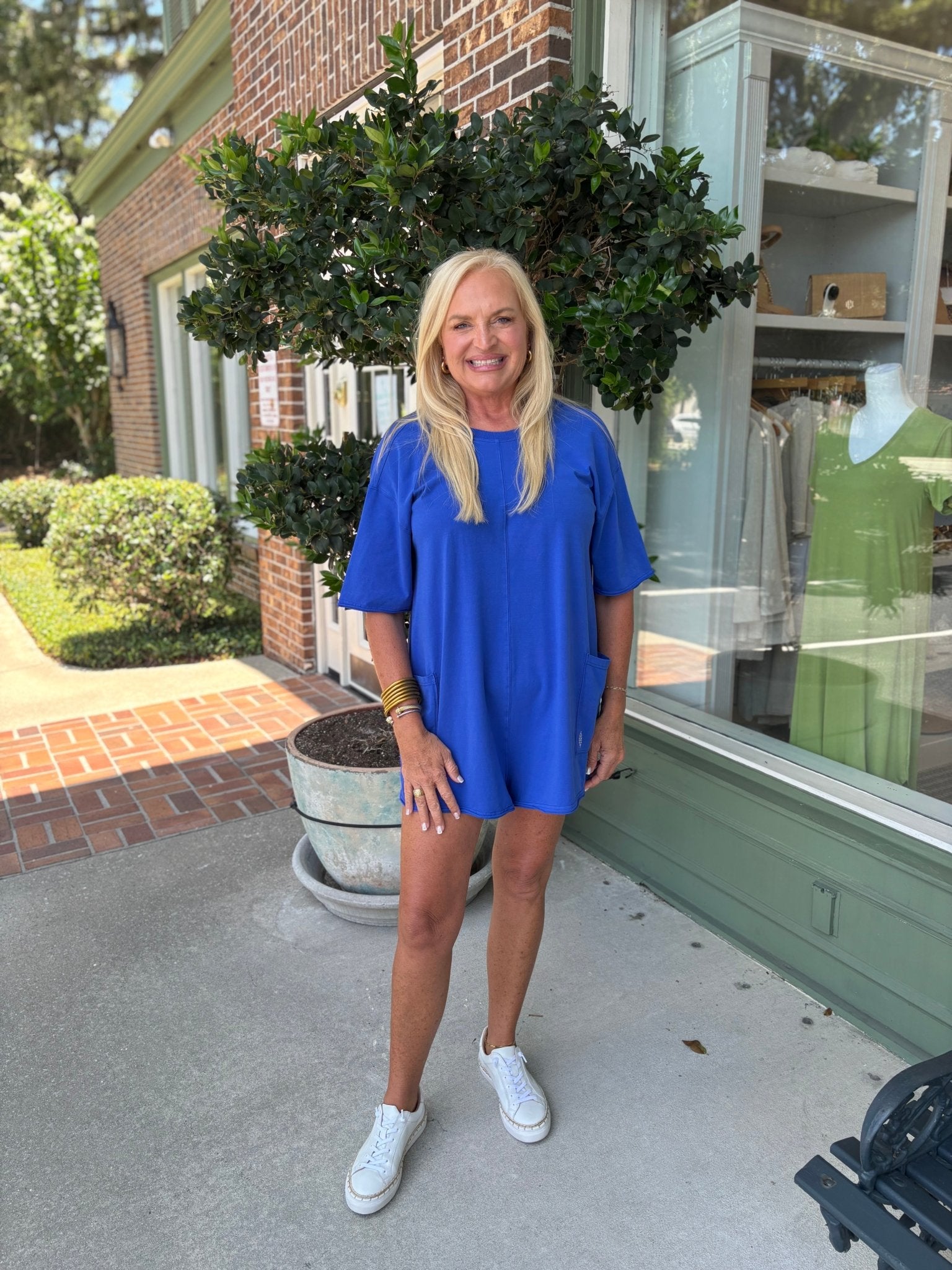 Free People - Hot Shot Tee Romper - Electric Shock - KJ Clothier