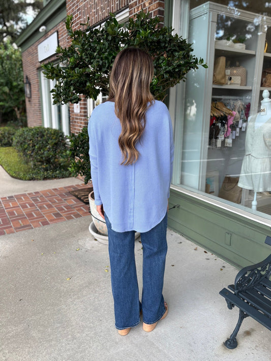 Free People - Latte Blues Thermal - Dawn Breeze - KJ Clothier