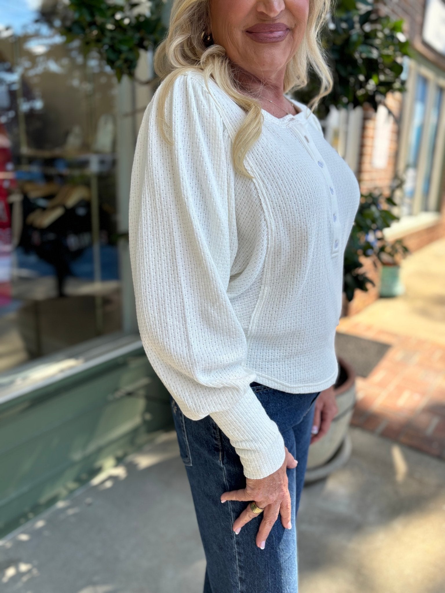 Free People - Quinn Knit Top - Ivory - KJ Clothier