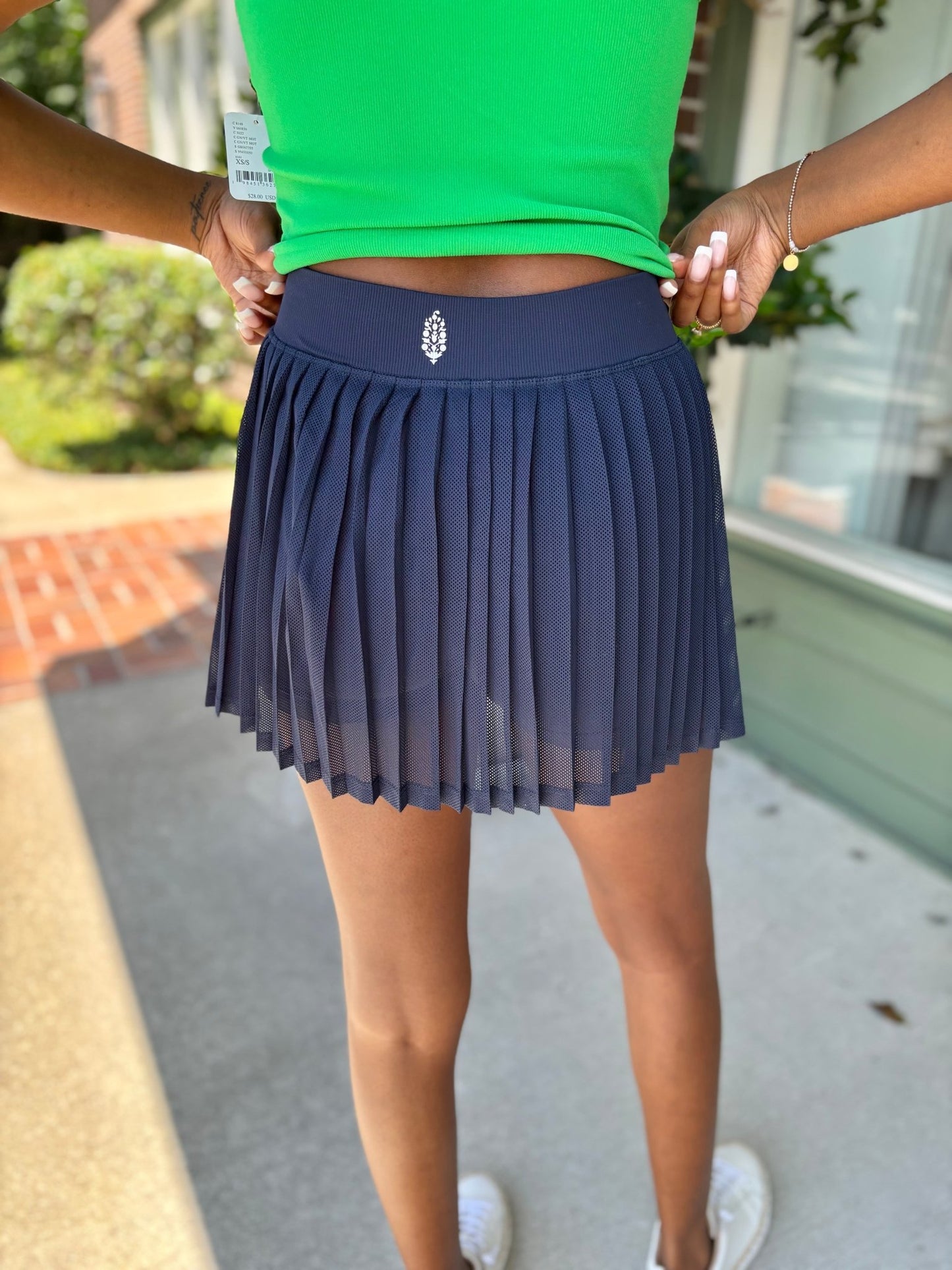 Free People - Rally Ruffle Mini Skort - Midnight Navy - KJ Clothier