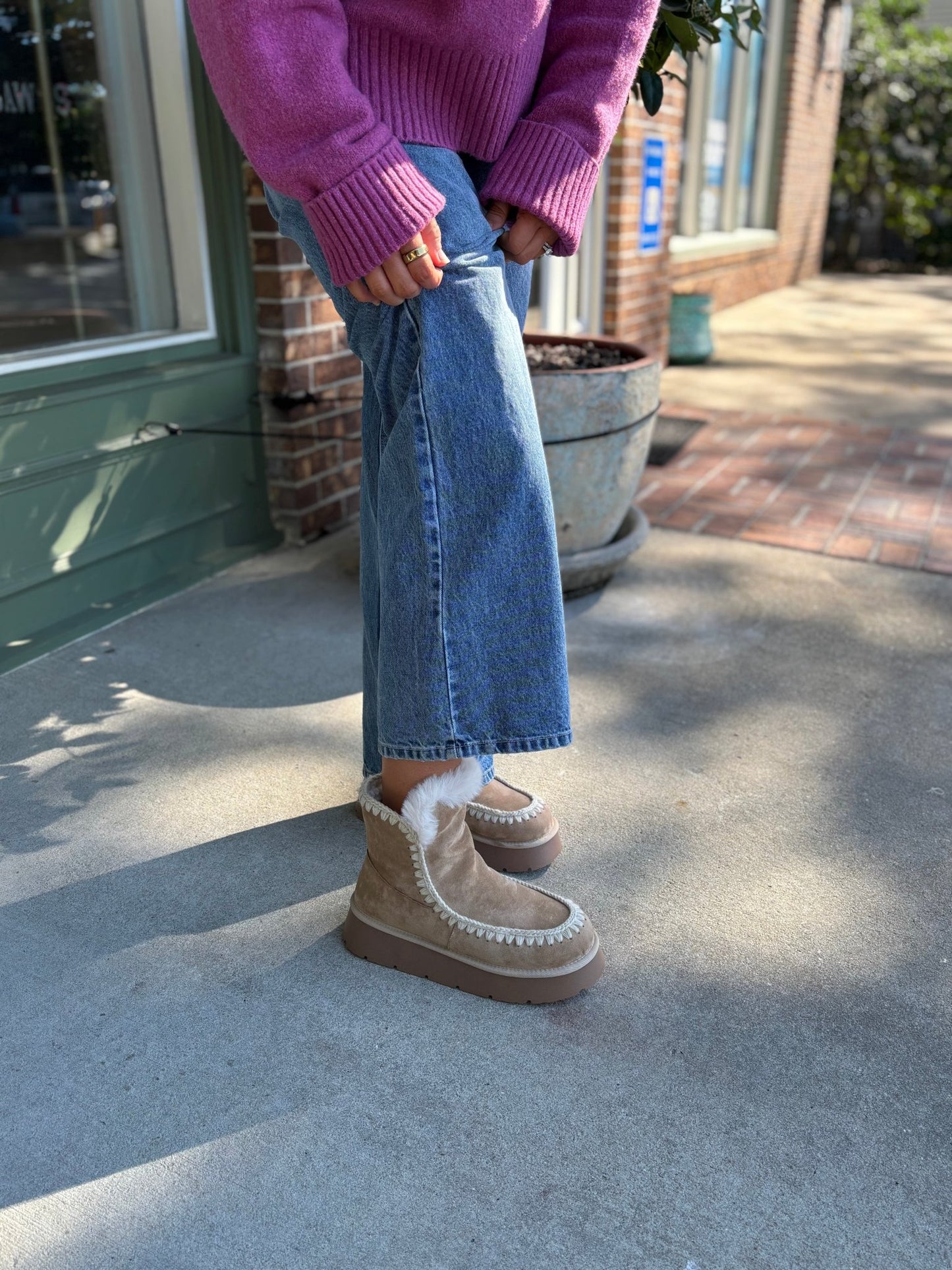 Free People - Trading Up Polo - Magenta Haze Melange - KJ Clothier