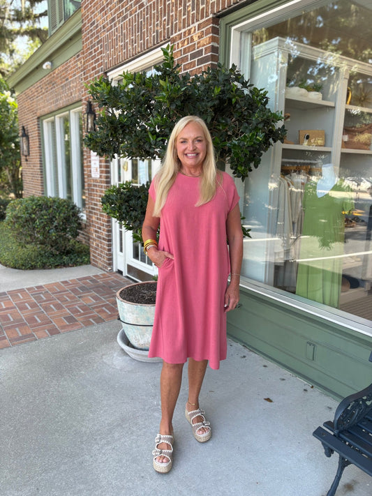 Island Time Dress - Brick Red - KJ Clothier