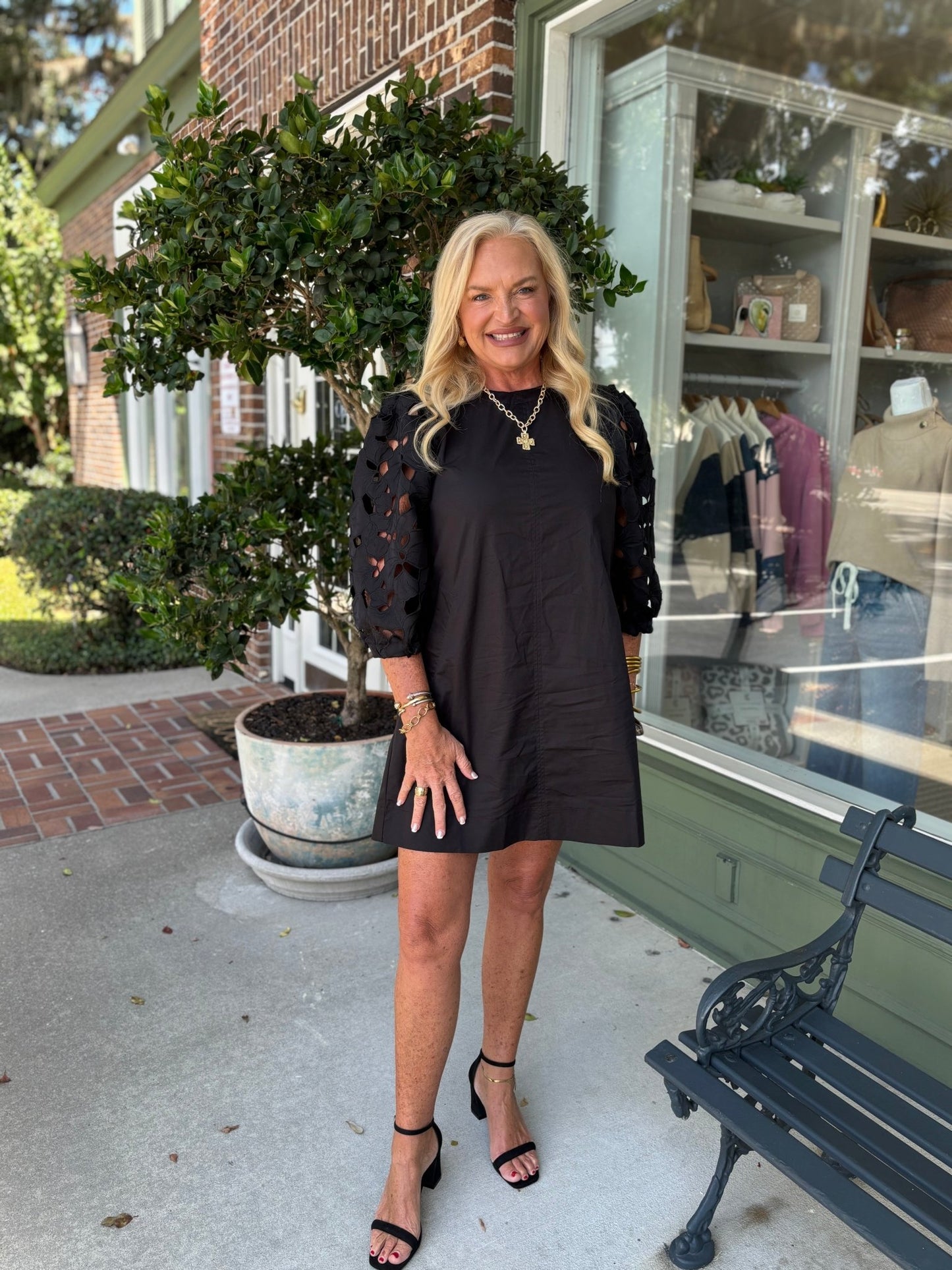Jacklyn Dress - Black - KJ Clothier