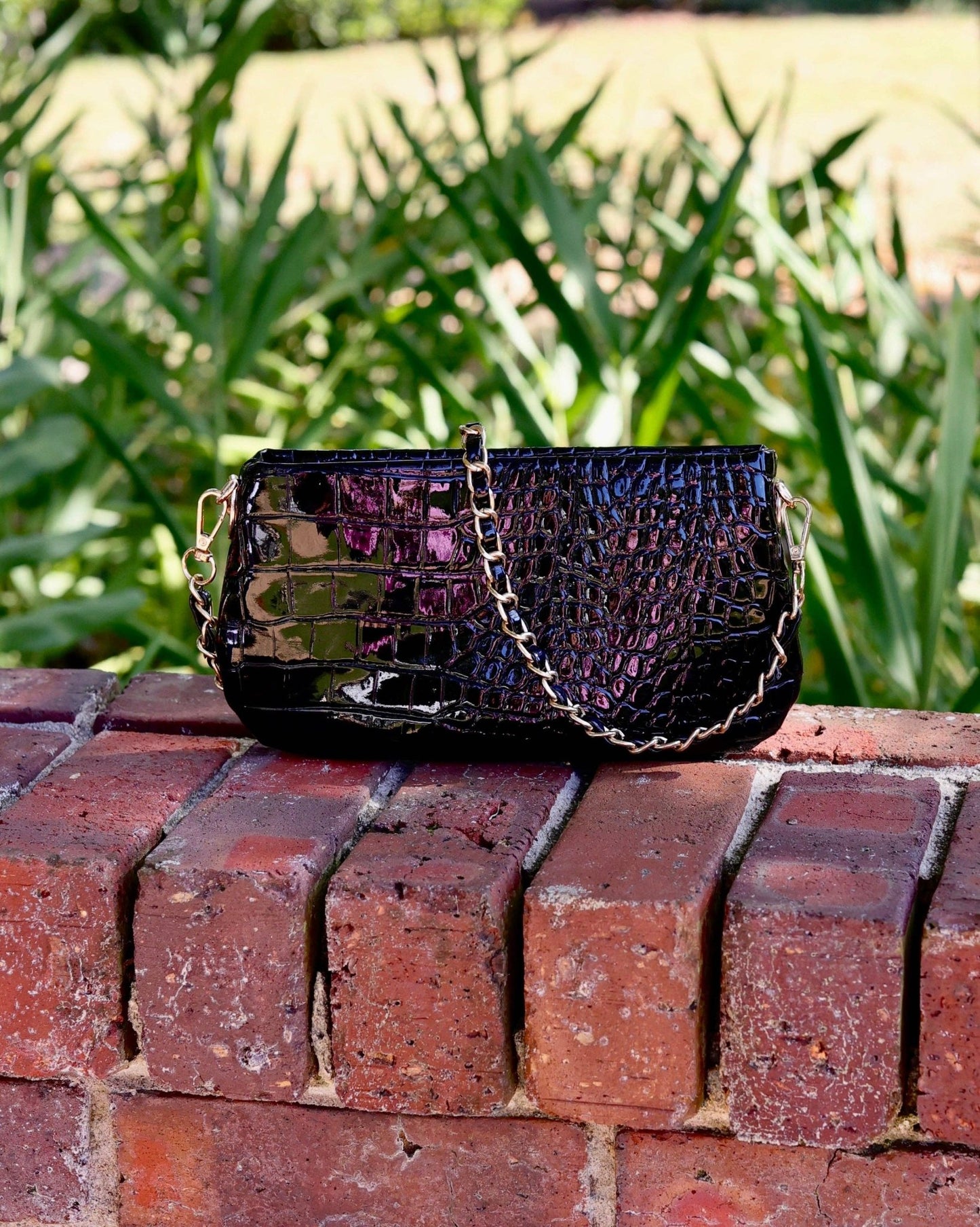 Livi Crossbody - Black Patent - KJ Clothier