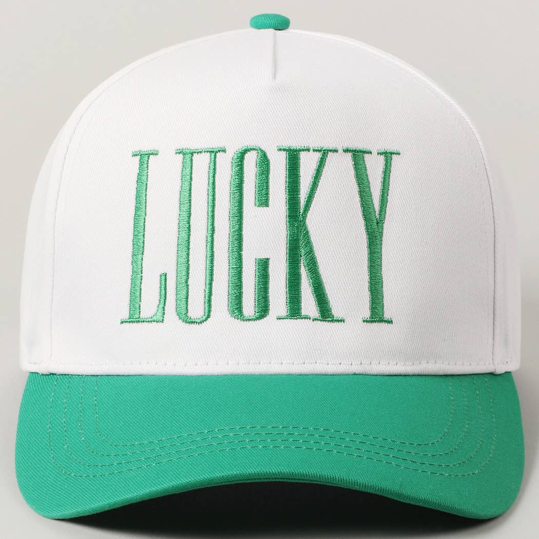 LUCKY Two Toned Baseball Cap - KJ Clothier